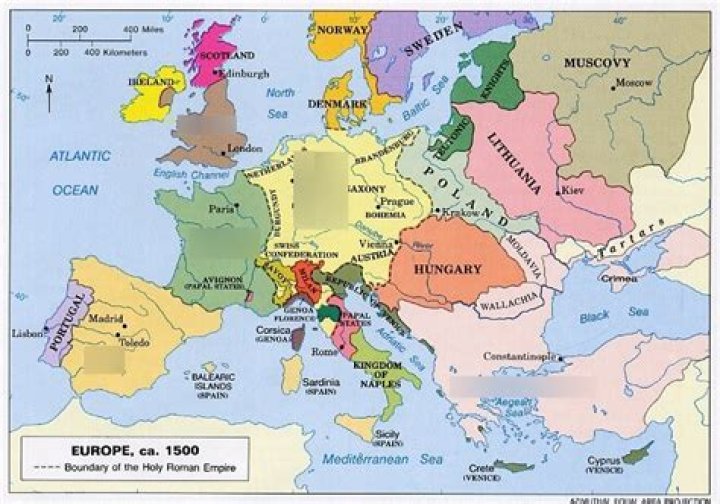 1500s Europe Map Quiz