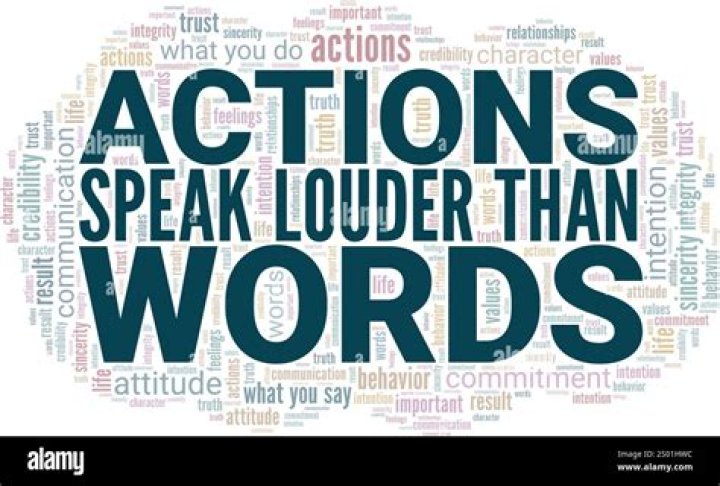 Actions that speak louder than words Word Hike – Answers