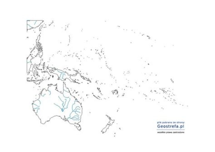 Australia - mapa konturowa Quiz