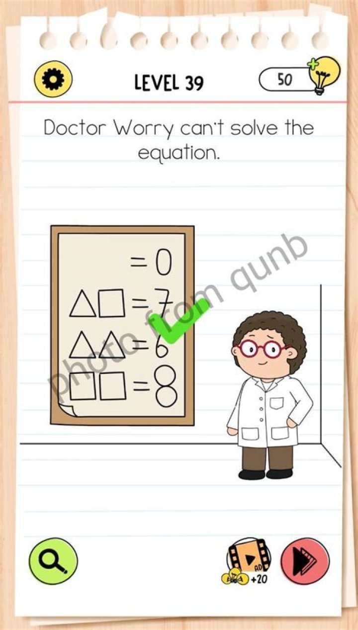 Brain Test 4 Level 39 Answers