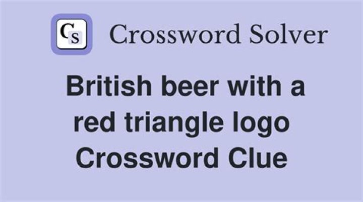 British brew with a red triangle logo Crossword Clue