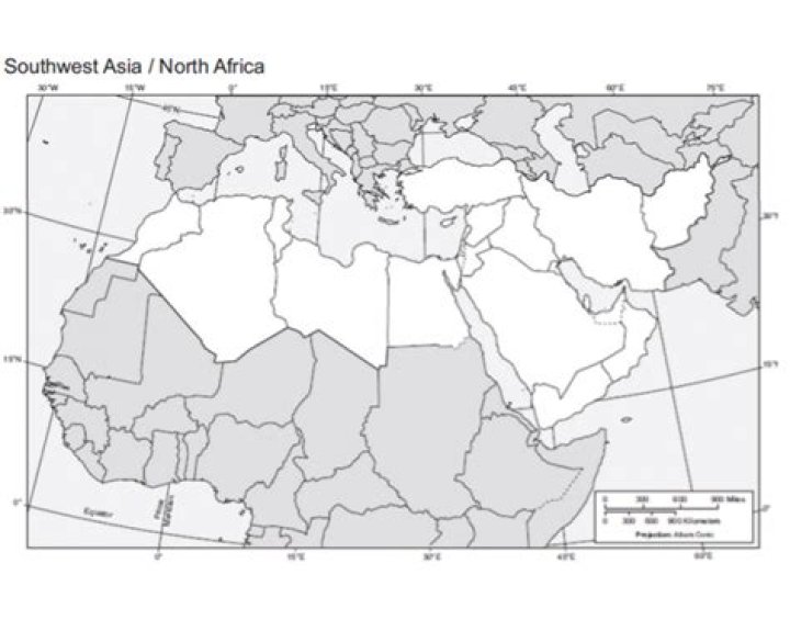 Capitals of Northern African and Southwest Asia Quiz