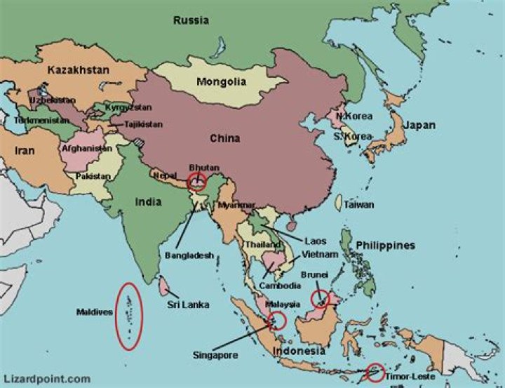 Central Asia map quiz