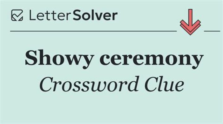 Ceremony Crossword Clue