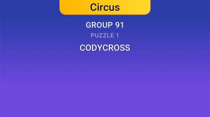 CodyCross Circus Group 91-Puzzle 3 Answers • Game Solver