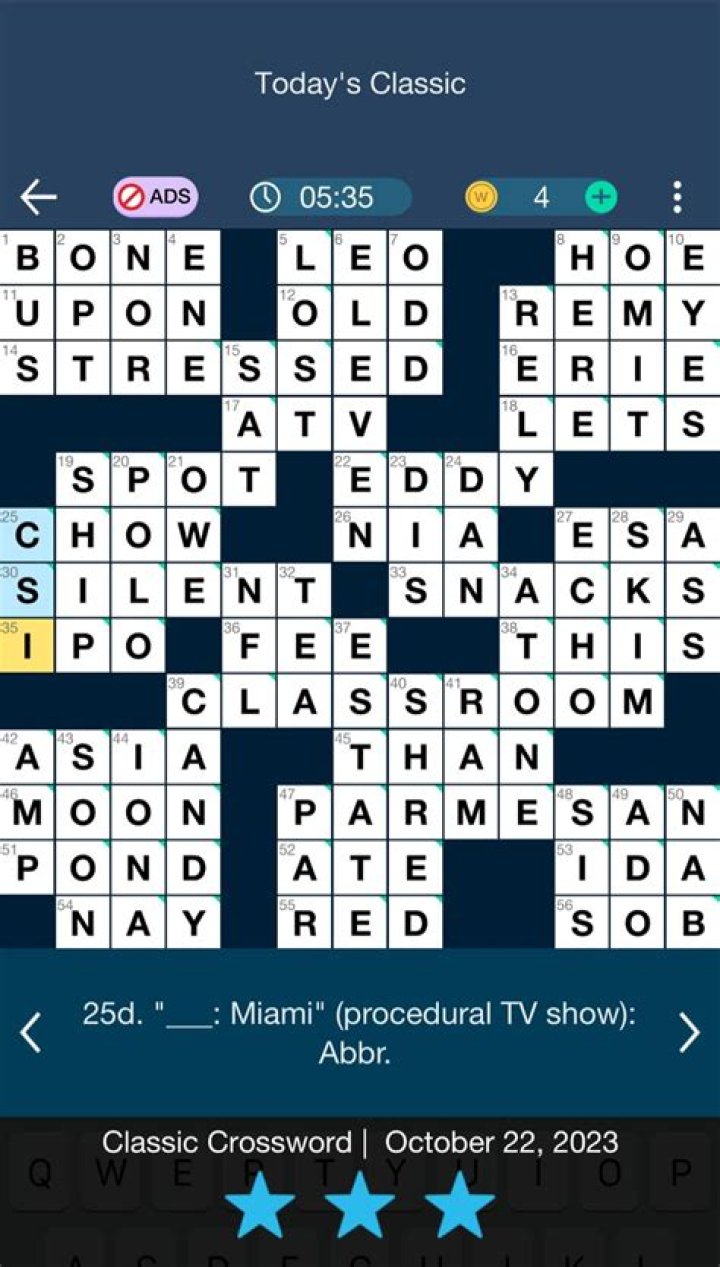 Daily Themed Classic Crossword clue answers for September 10 2023