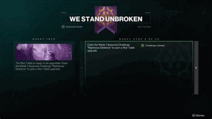 Destiny 2 We Stand Unbroken Quest Steps