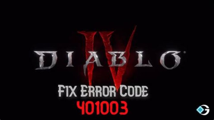 Diablo 4: How to Fix Error Code 401003