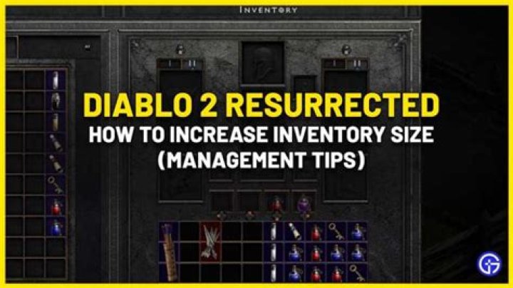 How To Increase Inventory Space In Diablo 2 Resurrected