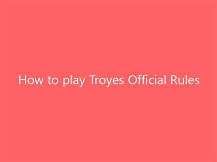 How to play Troyes | Official Rules