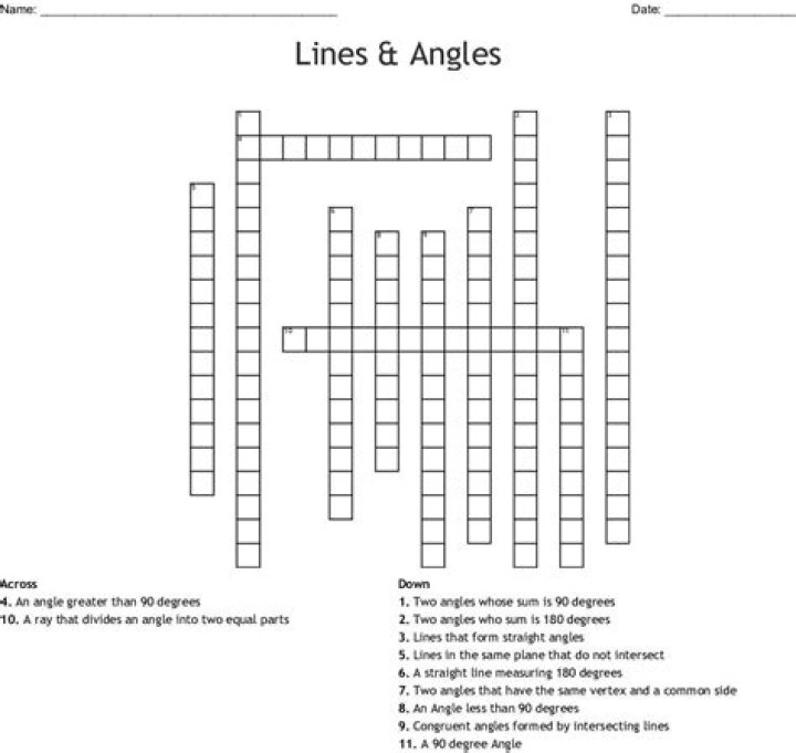 Like an 80-degree angle crossword clue answer