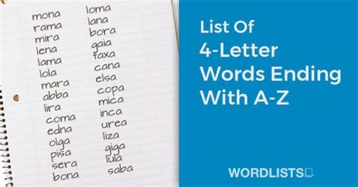 List of 4 Letter Words Ending With 'ad'