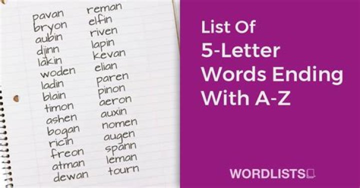 List of 5 Letter Words Ending With 'ern'