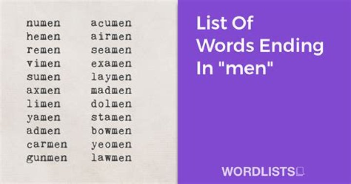 List of Words Ending With 'mon'