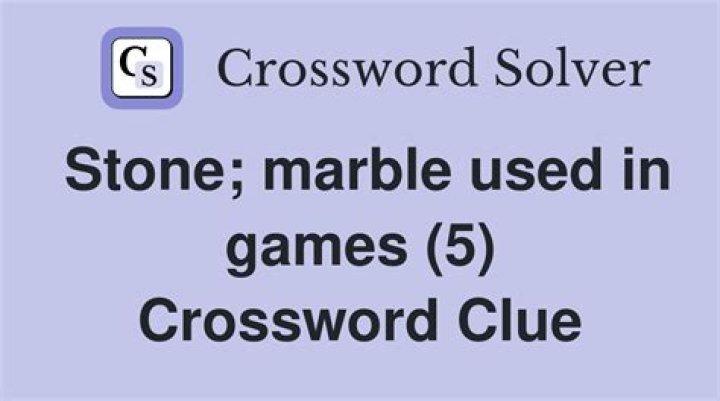 Marble material Crossword Clue