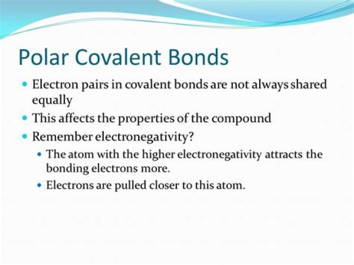 Nonpolar and Polar Covalent Bonding Quiz