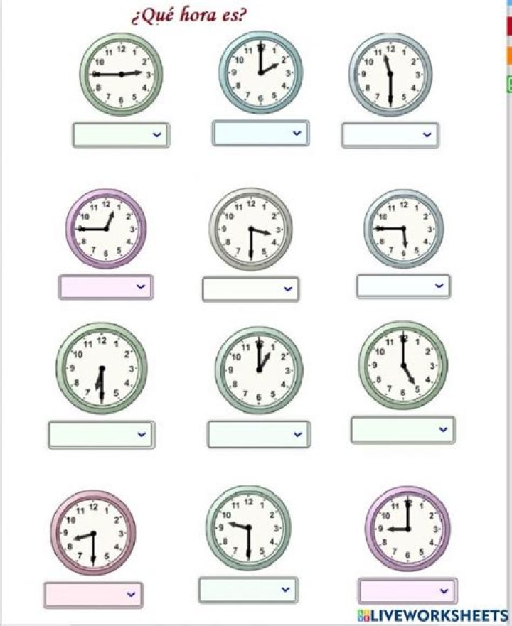 Que hora es? Quiz