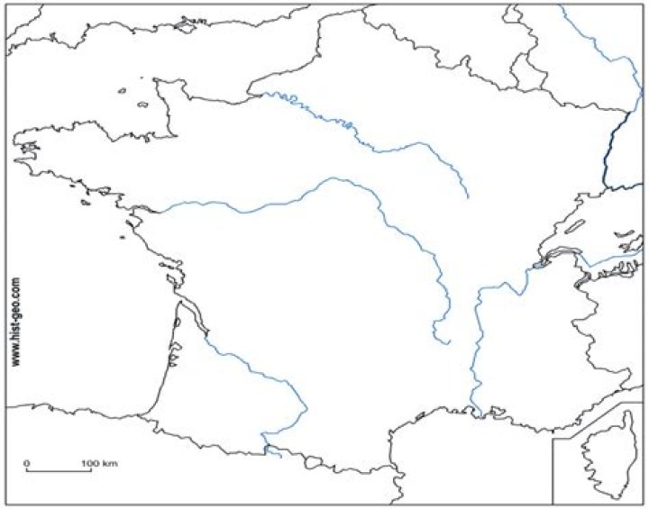 Rivers, Cities, and Mountains for French Map Quiz