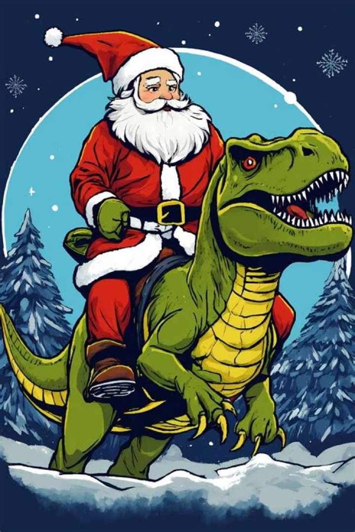 Santa T-rex Run - Dinosaur Games
