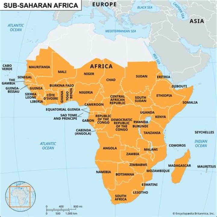Sub Saharan Africa Political Map Quiz