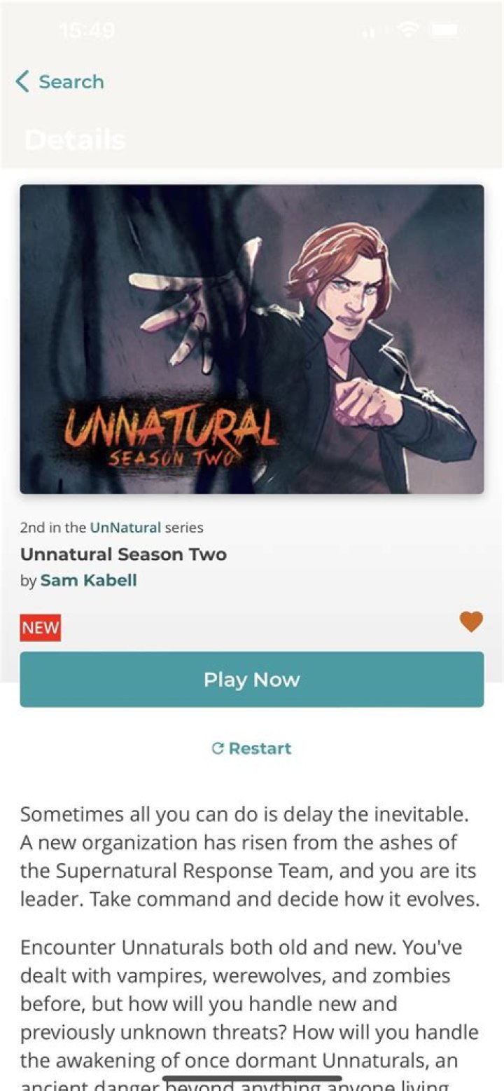 Unnatural – Hosted Games LLC