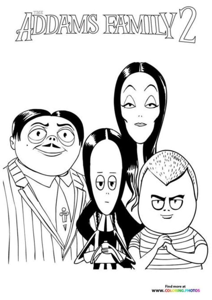 Wednesday: Addams Family Coloring Pages