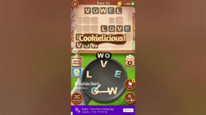Word Cookies Talented Chef-Rose Level 7 Answers • Game Solver
