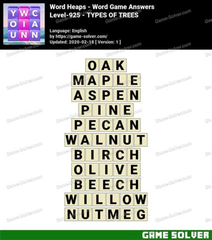 Word Heaps Level-326 - IN THE FOREST • Game Solver