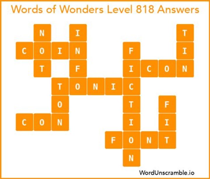 Word Hike Level 818 – Answers