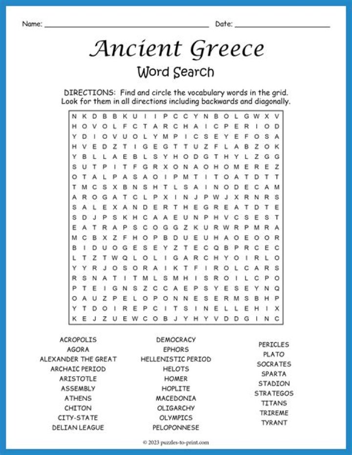 Word Search Pro 108 Ancient Greece Answers • Game Solver
