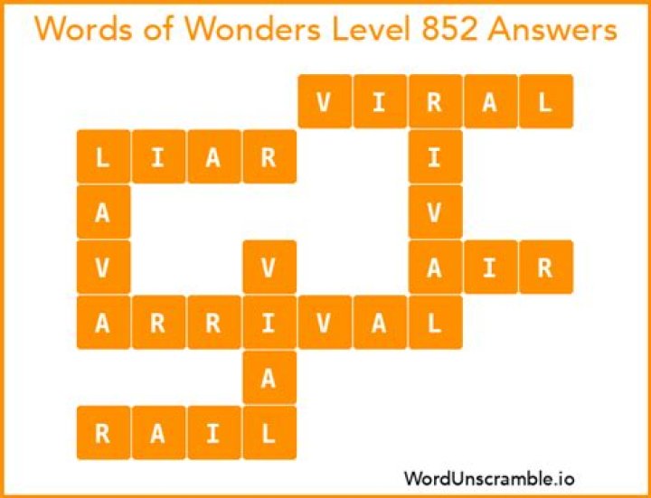 Words More Level 852 • Game Solver