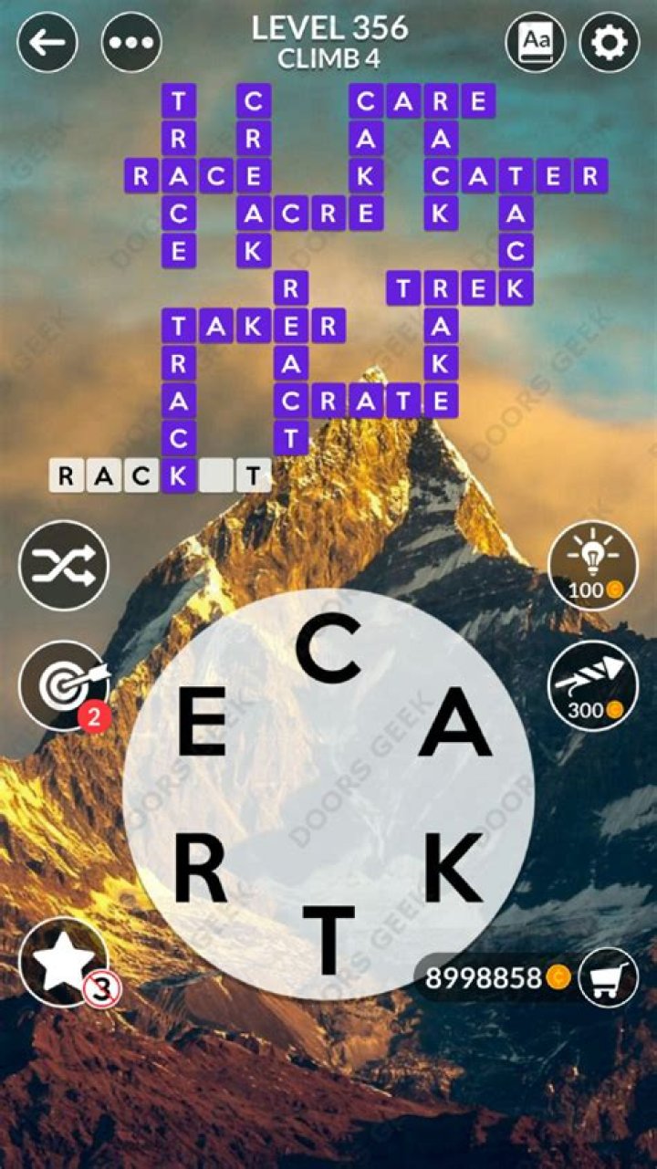 Wordscapes Level 356 Answers
