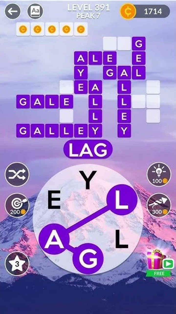 Wordscapes Level 391 Answers