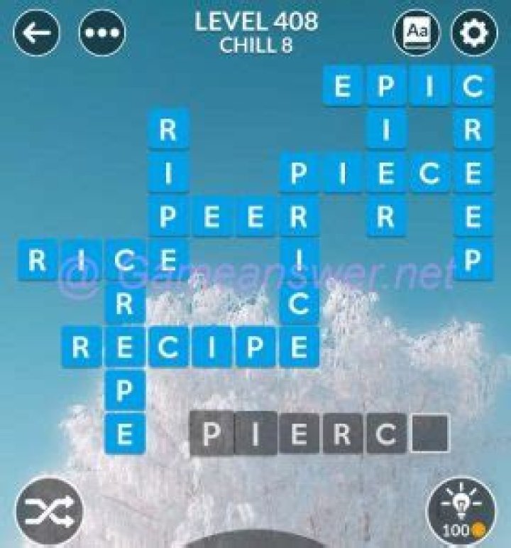 Wordscapes Level 408 Answers