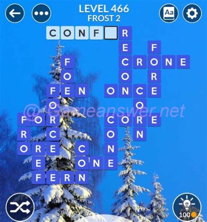 Wordscapes Level 466 Answers