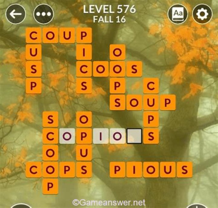 Wordscapes Level 576 Answers