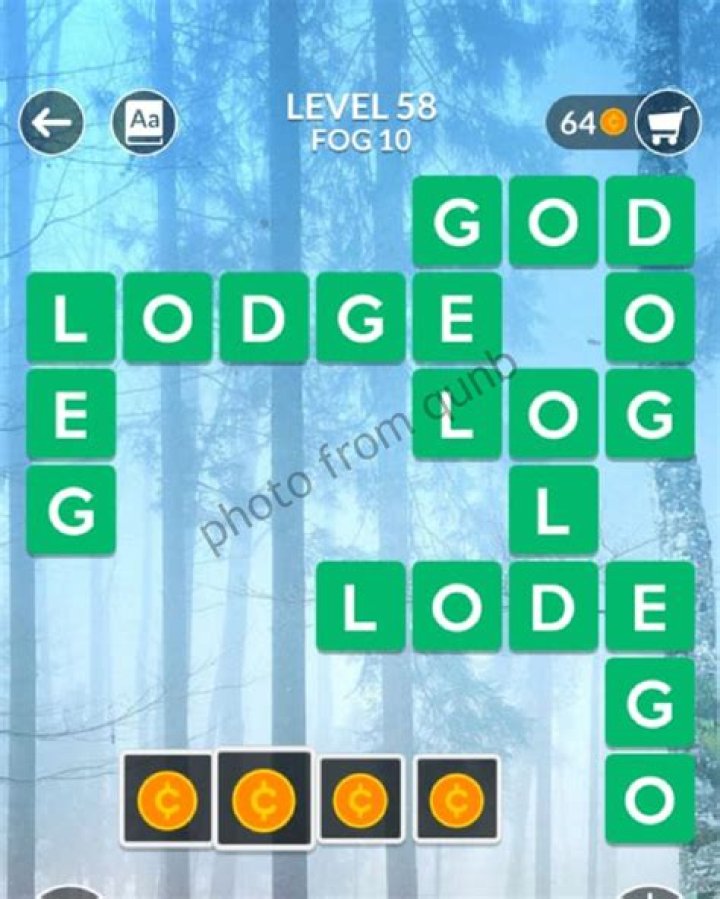 Wordscapes Level 58 Answers