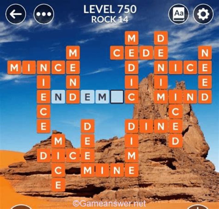 Wordscapes Level 750 Answers