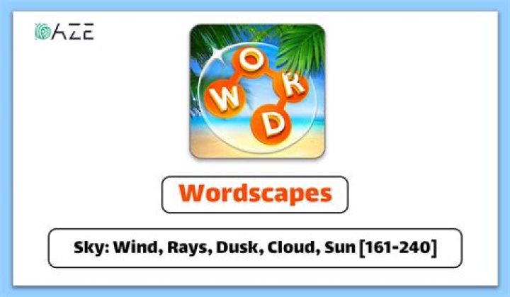 Wordscapes Sky-Sun 2 Answers • Game Solver