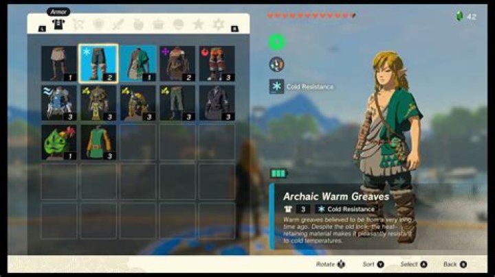 Zelda: Tears of the Kingdom warm clothes